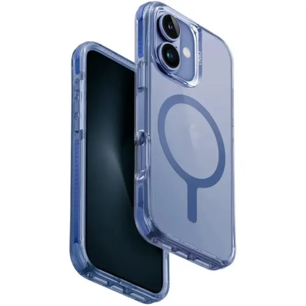 UNIQ COMBAT RUGGED PROTECTIVE CASE WITH 3-TIER IMPACT PROTECTION FOR 2024 IPHONE 16 | PEARL BLUE